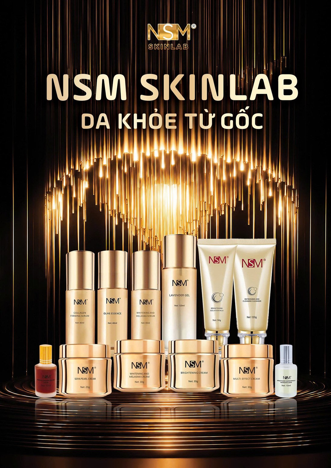 NSM SKINLAB — Da khỏe từ gốc: trọn bộ 12 sản phẩm chăm sóc da